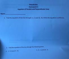 Solved Precalculus Homework 4 Equation