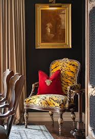 Black Rooms With Brightly Colored Accents