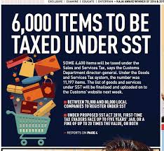 The only way small and medium businesses can compete with big companies and is through the power of. 6 000 Items To Be Taxed Under Sst Pressreader