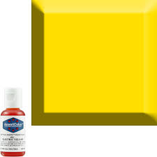 Neon Electric Yellow Americolor Soft Gel Paste Food Color Old 41 7961