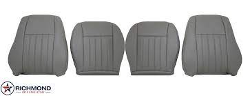 Replacement Leather Seat Covers Gray