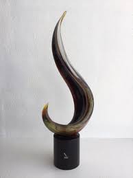 Murano Glass Swirl Sculpture Casa