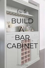 diy bar cabinet with tons of storage