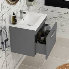 Turin 500mm Wall Hung Vanity Sink Unit