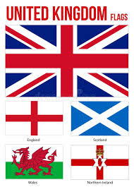 Bandera de inglaterra y de gales, el dragón es azul para que haga contraste con la cruz. Coleccion Flags Paises Del Reino Unido Bandera De Inglaterra Irlanda Del Norte Gales Y Escocia Ilustracion Del Vector Ilustracion De Voto Emblema 162282389