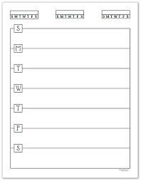 Free Black And White Weekly Planner Printables Pinterest