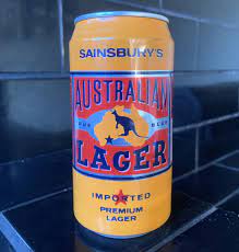 australian lager vine beer can