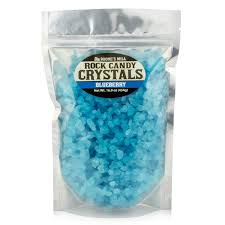 Light Blue Blueberry Rock Crystal Candy 1 Pound In A Resealable Stand Up Bag Boones Mill Walmart Com Walmart Com