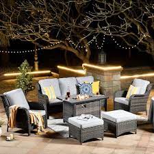 Xizzi Moonset Gray 6 Piece Wicker