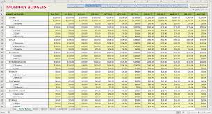 Free Monthly Expenses Worksheet Excel Template Budgeting Worksheets