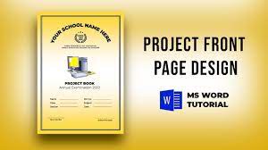 microsoft word cover page design