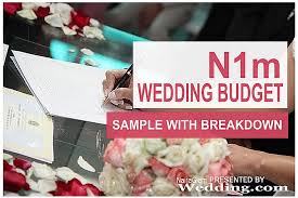 n1m nigerian wedding budget breakdown