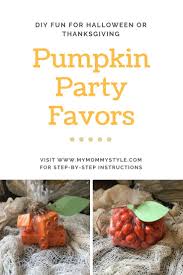 pumpkin party favors easy halloween