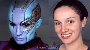 avengers nebula makeup transformation