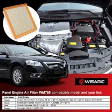wisamic engine air filter ca10755