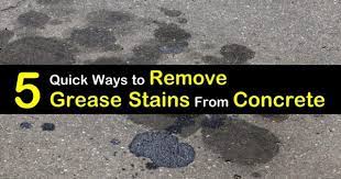 Remove Grease Stains From Concrete