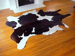 black white cowhide rug natura cow