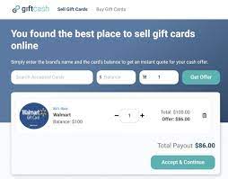 sell gift cards for cash