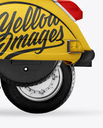 Scooter Mockup In Vehicle Mockups On Yellow Images Object Mockups