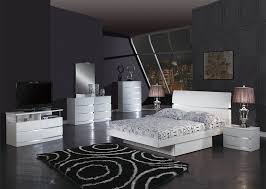 white modern 5 pc bedroom set w