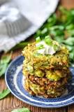 What goes well with zucchini fritters?