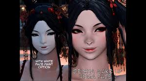 geisha makeup facepaint for viera face