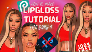 how to make the sims 4 lipgloss custom