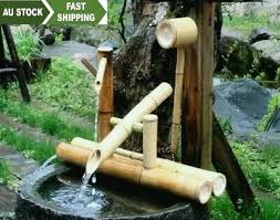 Bamboo Accents Water Feature Fountain