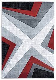 united weavers red contemporary angled