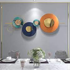 Modern Round Geometric Metal Wall Decor