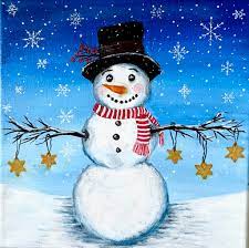 to paint a snowman for beginners paint