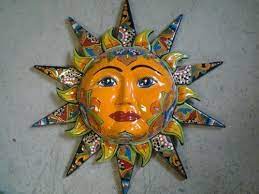 Sun Art Mexican Pottery Ceramic Sun