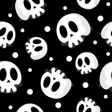 premium vector cute skull heads with