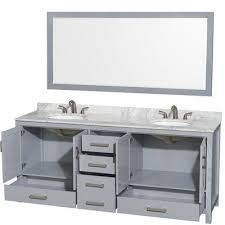 A classic edition to the wyndham collection, the beautiful andover bathroom vanity series represents an updated take on traditional styling. Wyndham Collection Sheffield 80 Double Bathroom Vanity Set With Mirror Wayfair Grey Bathroom Vanity Bathroom Vanity Double Vanity Bathroom
