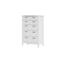 Update your bedroom storage with modern dressers and chests. Levan Home Modern Romantic Style White Tall 5 Drawer Chest Bedroom Dresser Lh 1953177