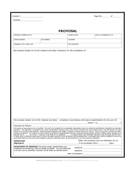Sample Expense Form And Free Print Contractor Proposal Forms