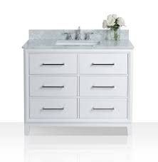 Maybe you would like to learn more about one of these? Ancerre Designs Vts Ellie 42 W Cw Ellie 42 Inch Bath Vanity Set In White With Italian Cararra White Marble Vanity Top