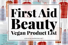 first aid beauty vegan s list