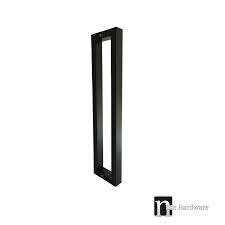 New modern design matt black interior and exterior aluminum door handle hardware in russia. Modern Matt Black 800mm Entry Door Pull Nbat Hardware