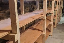 building basement shelving