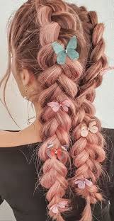 Cornrows, or braids, are beautiful hairstyles that originated in africa and the caribbean islands. Cute Braided Hairstyles To Rock This Season Pink Strawberry Hair With Pigtail Braid