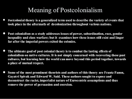 The aftermath of an important event, especially a harmful one, is the situation that results from it. Postcolonialism Definition Of Postcolonialism In English By Oxford Dictionaries