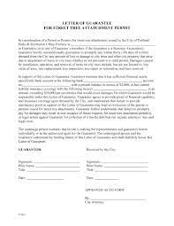 free printable letter of guarantee