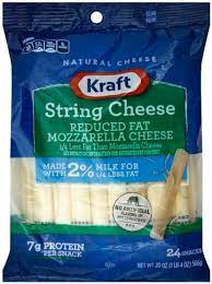 kraft mozzarella reduced fat string