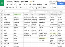 How I Use Google Sheets For Grocery Shopping And Meal Planning