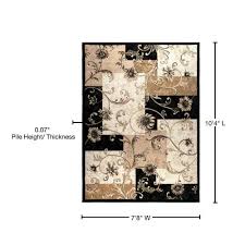 fl area rugs 8x10 large black and