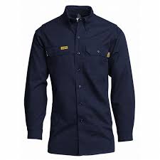 Lapco Gosac7 Fr 7oz Ultra Soft Uniform Shirt Navy