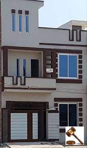 4 Marla House Front Design Simple gambar png