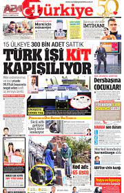 Türkiye Gazetesi Gazetesi 23.03.2020 tarihli manşeti