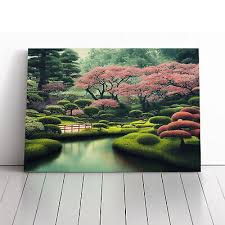 Canvas Print Wall Art Japanese Garden